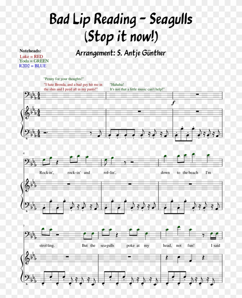Bad Lip Reading - Seagulls Stop It Now Lyrics Clipart