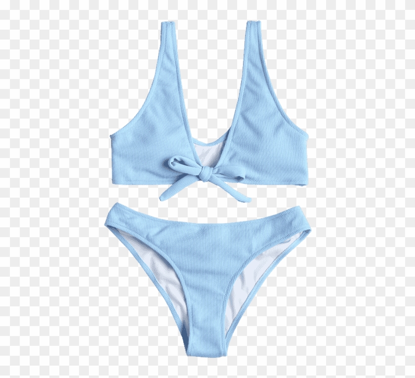 Bowtie Ribbed Scrunch Butt Bikini - Swimsuit Bottom Clipart #2261354