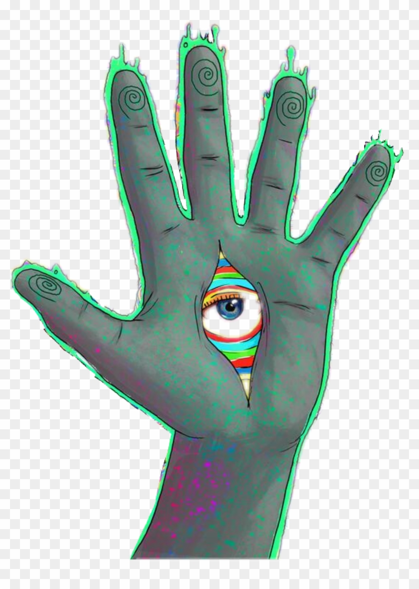 Trippy Aesthetic Girl Drawing Pictures And Ideas On - Trippy Hand Clipart