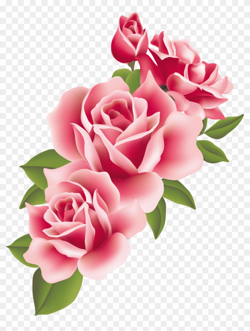 Http - //store1 - Up 00 - Com/2016 07/ - Transparent Pink Roses Border Clipart #2261549