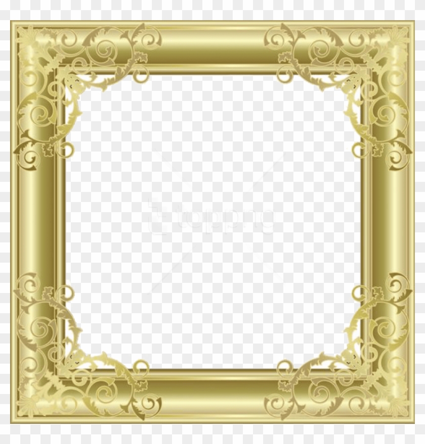 Free Png Gold Border Frame Png - Png Transparent Background Picture Frame Clipart #2261550