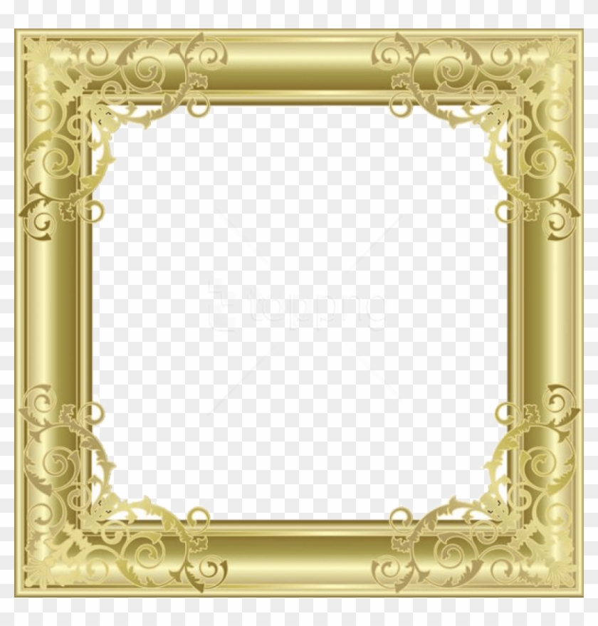 Free Png Gold Border Frame Png - Png Transparent Background Picture Frame Clipart