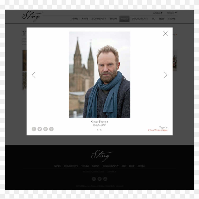 Visit Sting - Com - Sting If On A Winter's Clipart