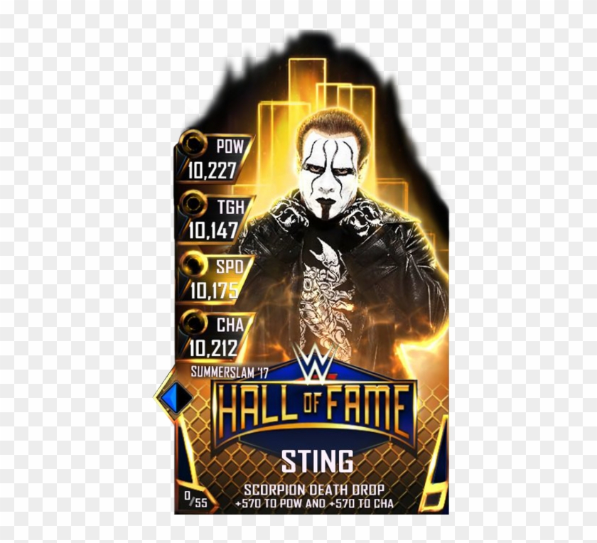 Sting S3 15 Summerslam17 Halloffame - Wwe Supercard Kurt Angle Clipart