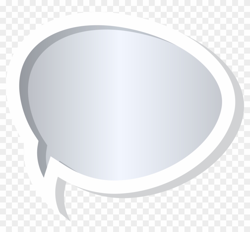 Bubble Speech Grey Png Clip Art Image - Circle Transparent Png #2262484