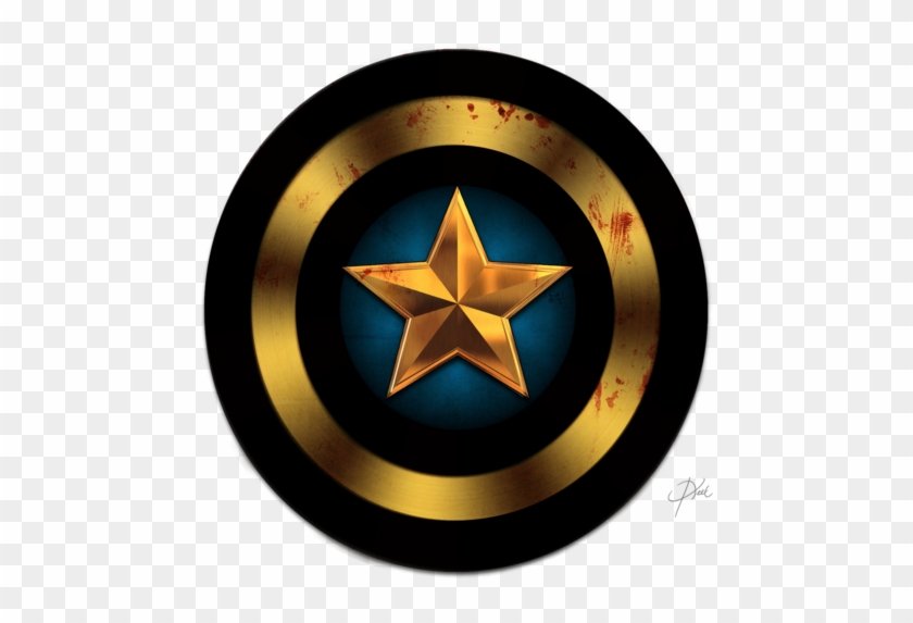 Black Captain America Logo - Captain America Logo Hd Clipart #2262936