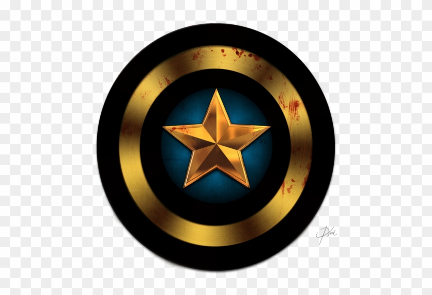 Black Captain America Logo - Captain America Logo Hd Clipart
