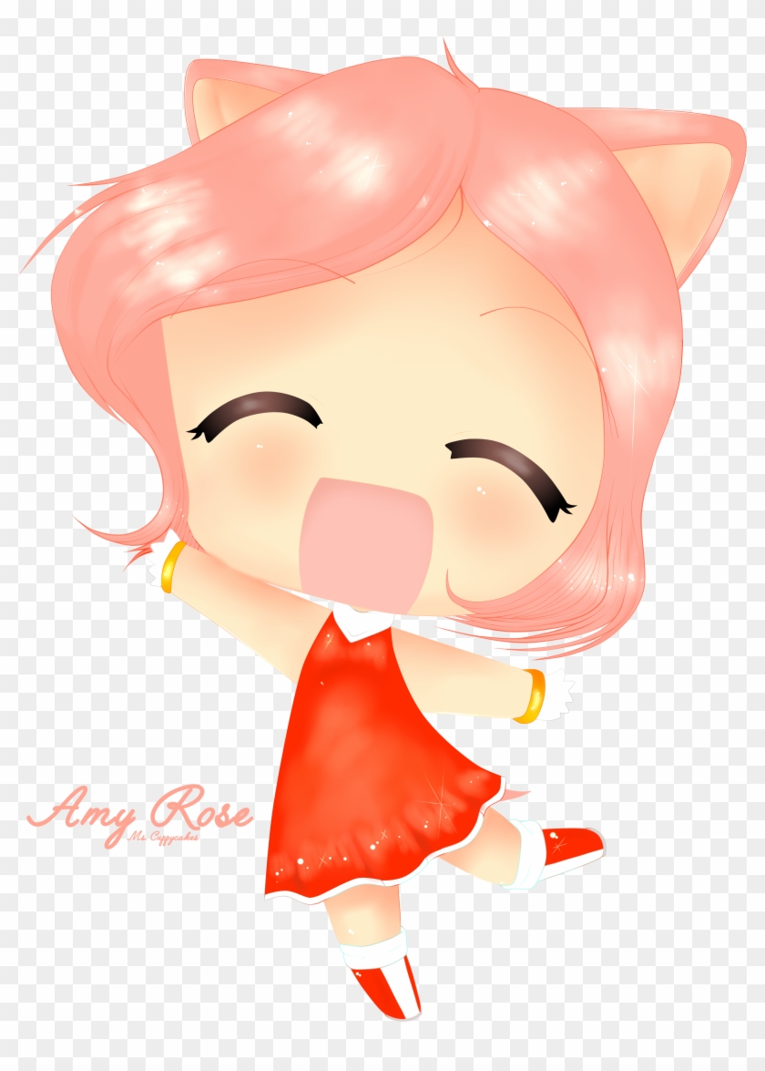 Amy Rose Neko - Cartoon Clipart #2263026