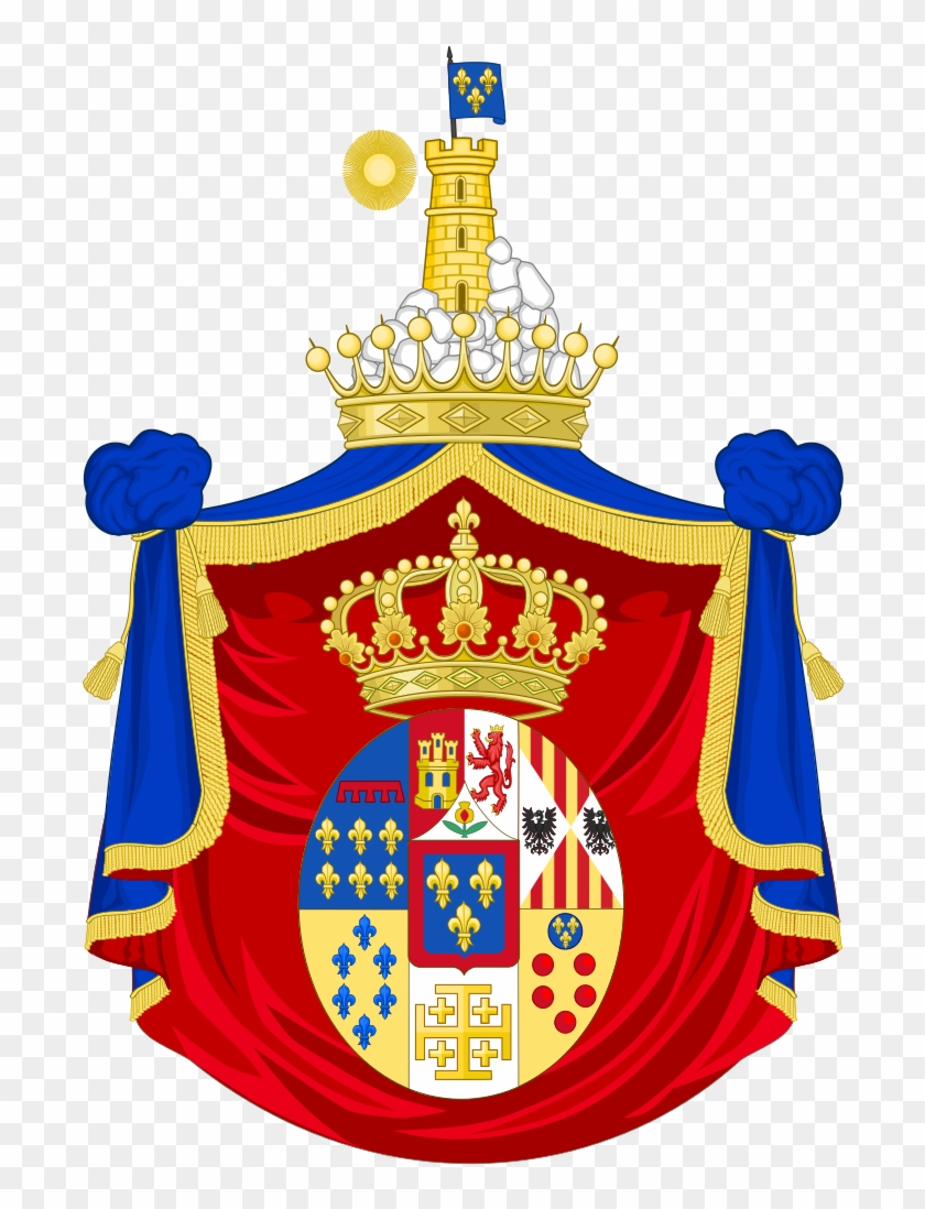 Coat Of Arms Of Prince Alfonso, Count Of Caserta Clipart