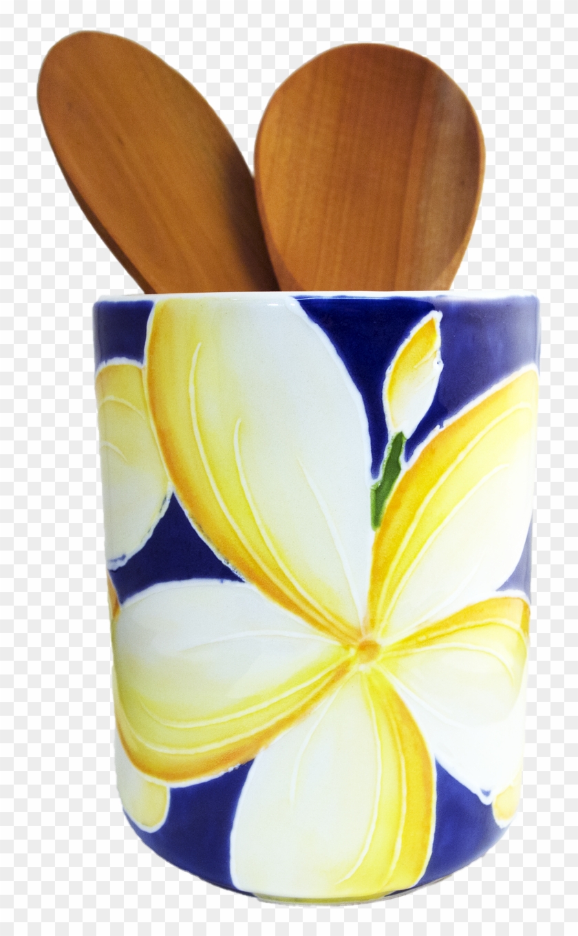 Utensil Holder Blue Plumeria - Frangipani Clipart #2263261