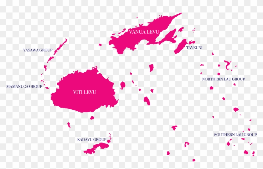 Diving, Surfing, Fishing, Surfing, And Sailing Charters - Fiji Map Black Clipart