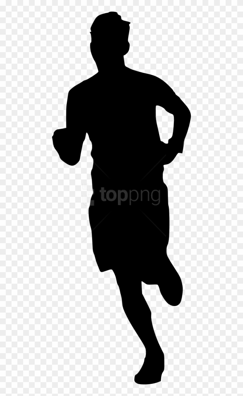 Free Png Man Running Silhouette Png - Nba Logo Black And White Png Clipart #2263499