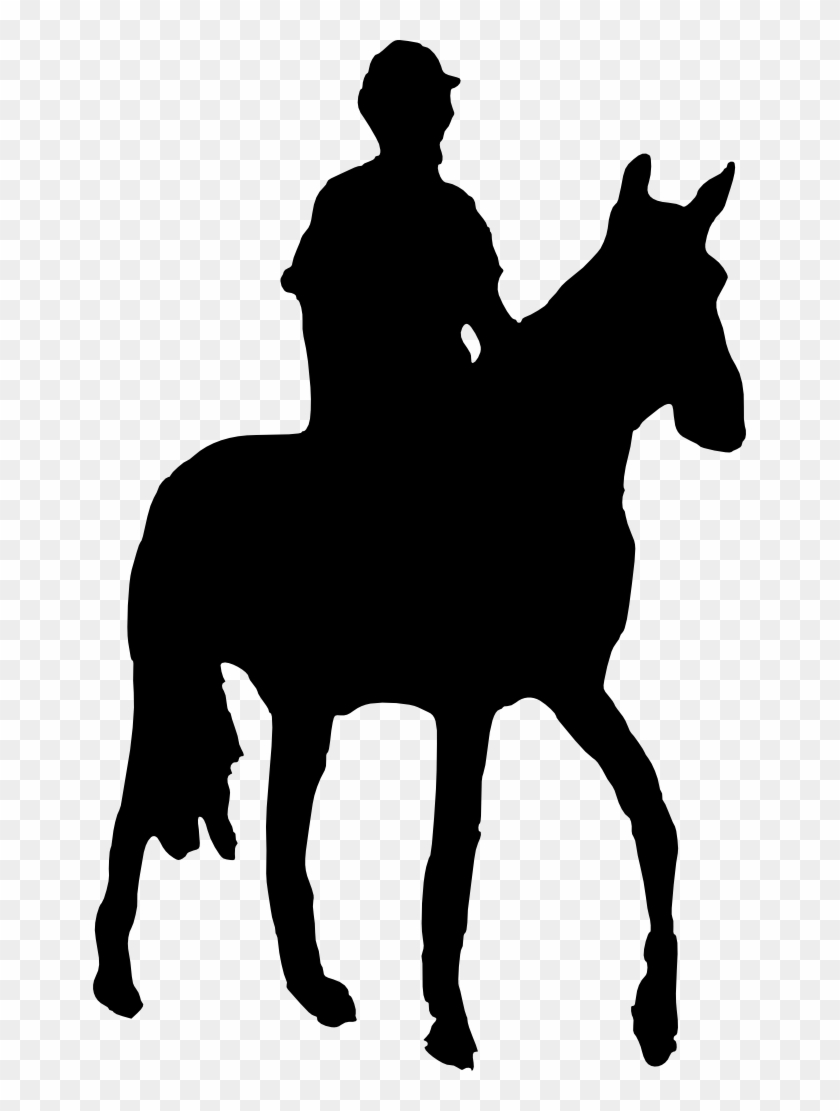 15 Man Riding Horse Silhouette - Man And Horse Silhouette Clipart