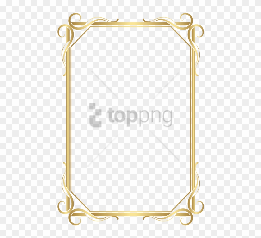 Free Png 3d Gold Border Png Png Image With Transparent - Png Golden Border Clipart #2263659