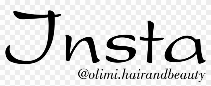 Olimi Hair And Beauty Instagram - Calligraphy Clipart