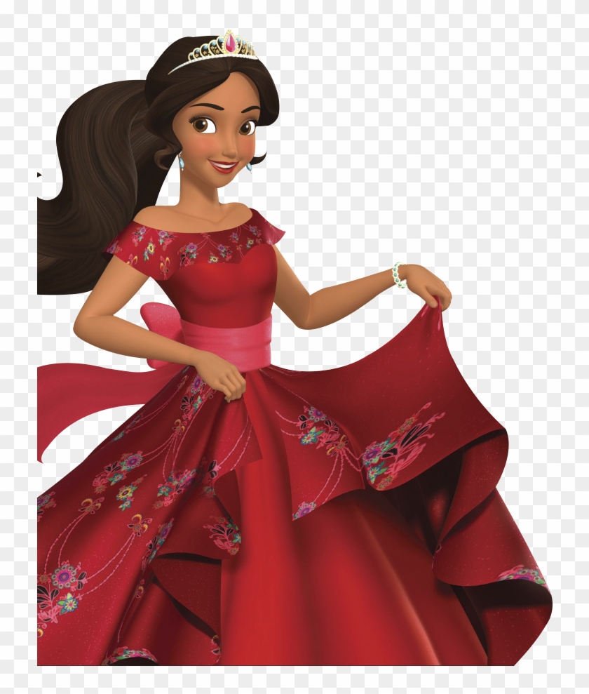 Elena Of Avalor Red Dress Clipart