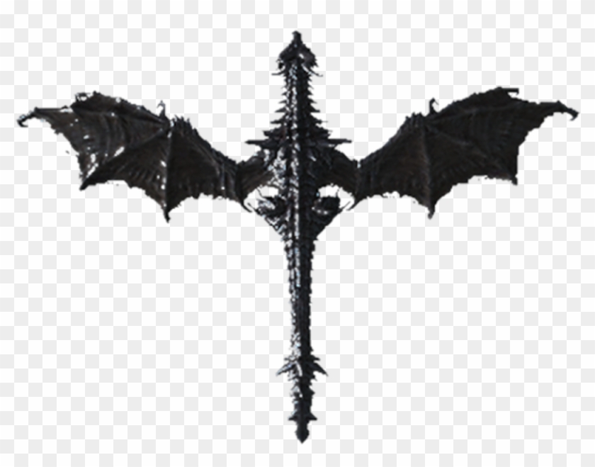 Dragons Skyrim Elder Scrolls - Skyrim Alduin Tail Clipart #2264229