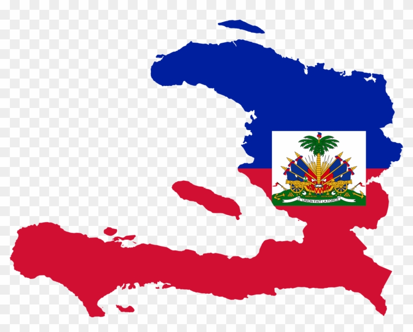 Flag Map Of Haiti Clipart #2264592