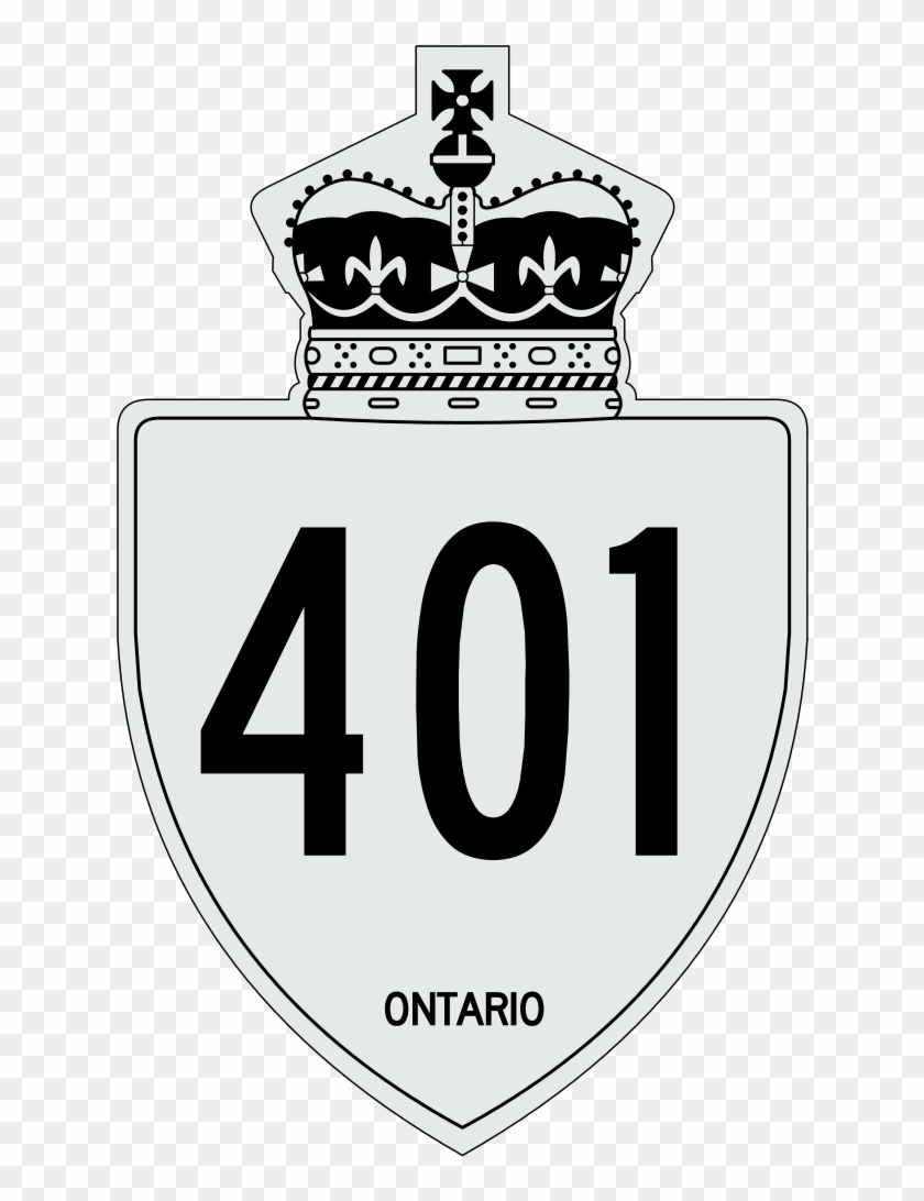 File - Ontario 401 - Svg - Highway 401 Sign Clipart