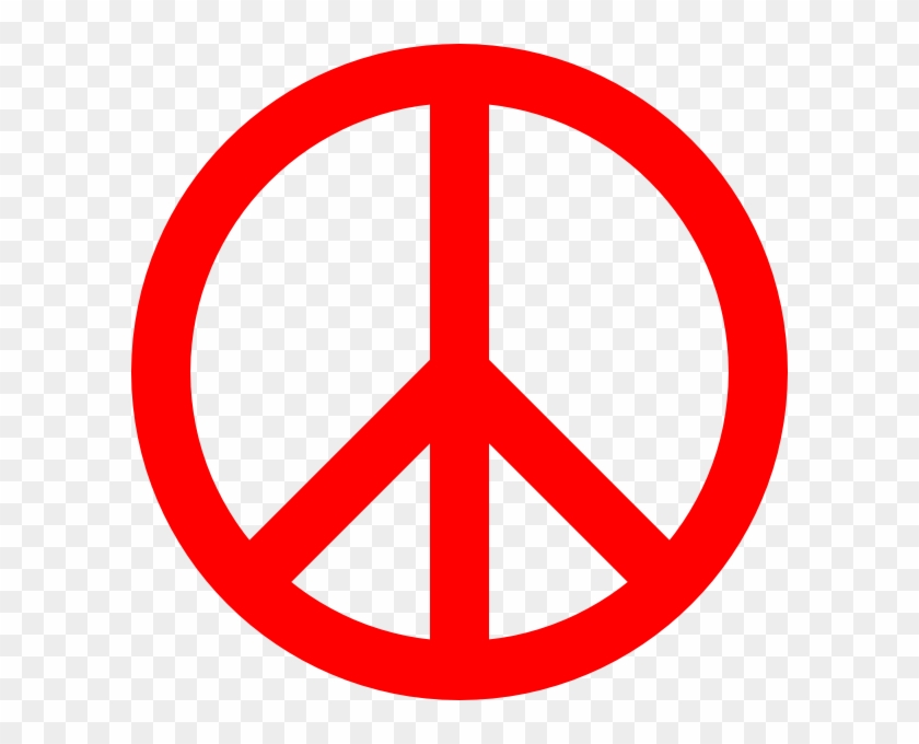 Clipart Png Peace - Red Peace Sign Transparent Png #2264734