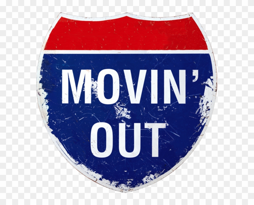 Moving Out Highway Sign - Move Out Sign Clipart #2264834