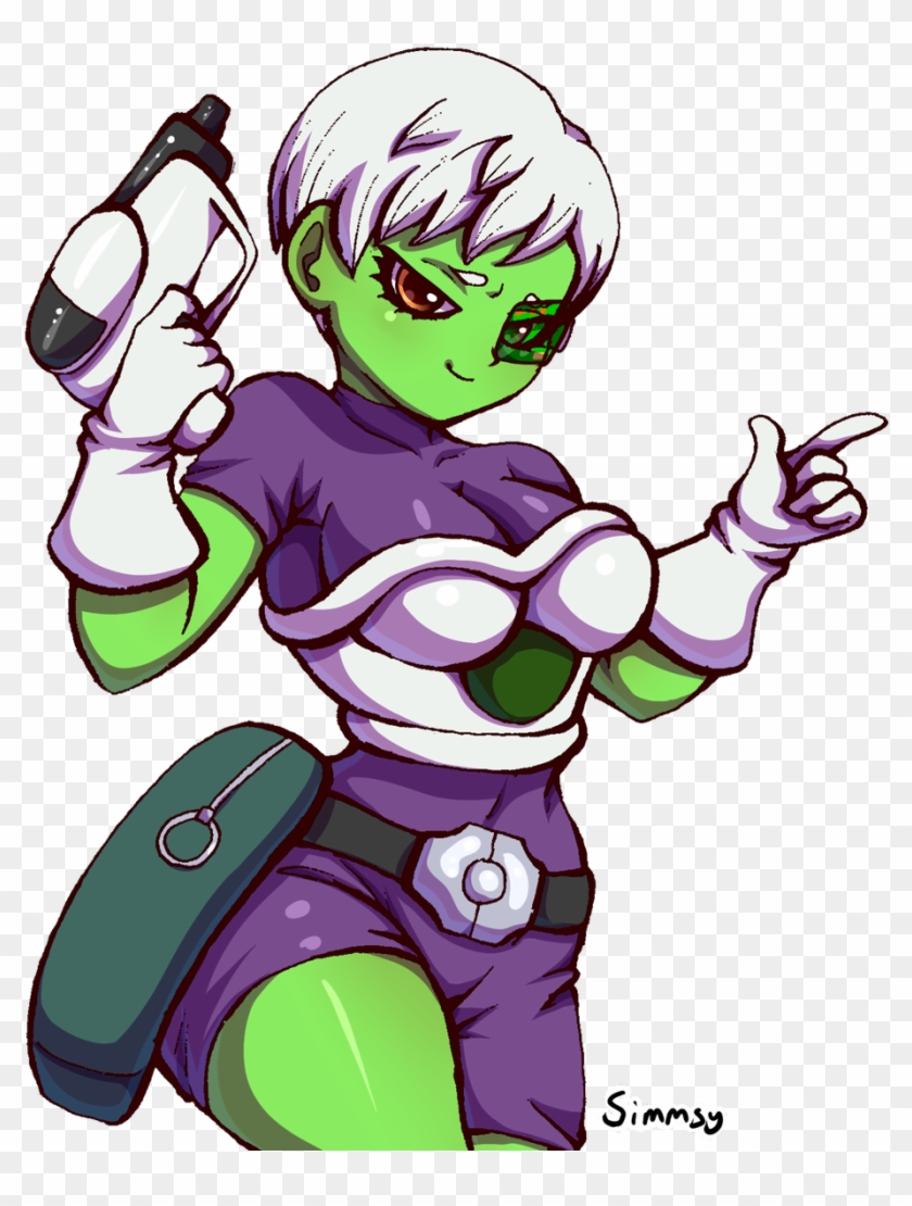 Dragon Ball Super Broly Green Girl Clipart