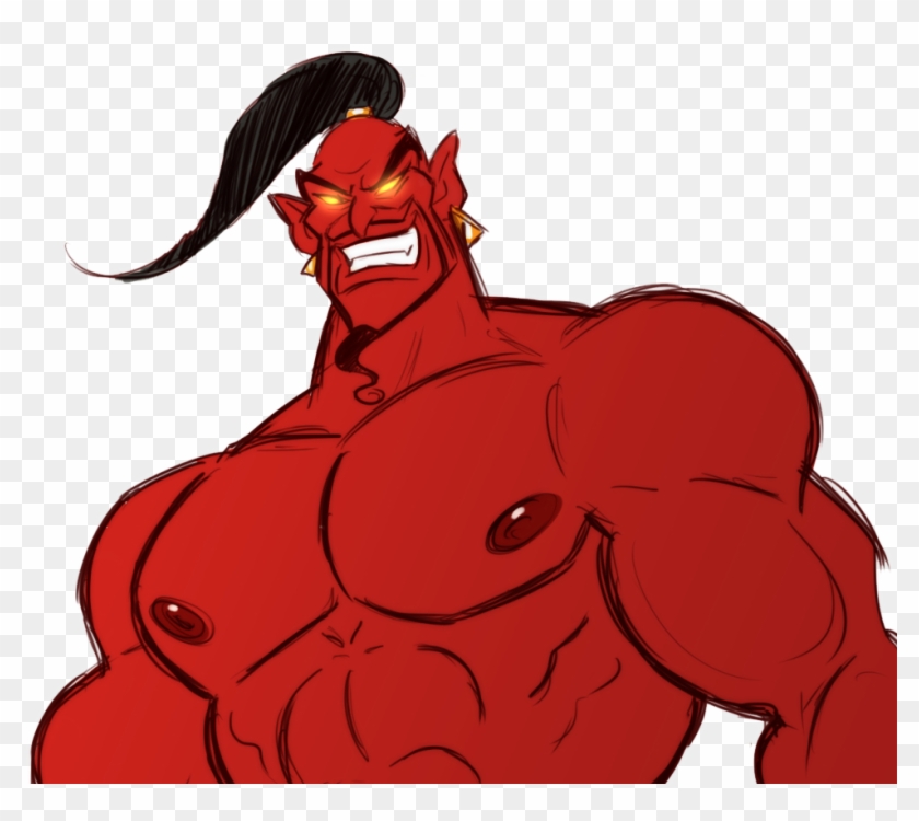 557kib, 1042x829, Genie Jafar - Genie Jafar Muscle Clipart