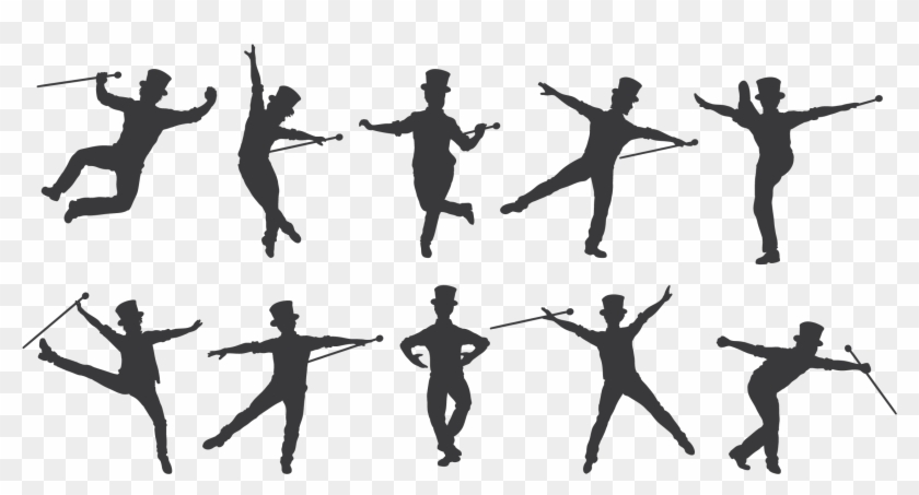 Fascinating Tap Dance Silhouette Clipart - Dance Pattern Png Transparent Png