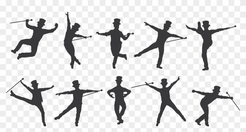 Fascinating Tap Dance Silhouette Clipart - Dance Pattern Png Transparent Png #2265957