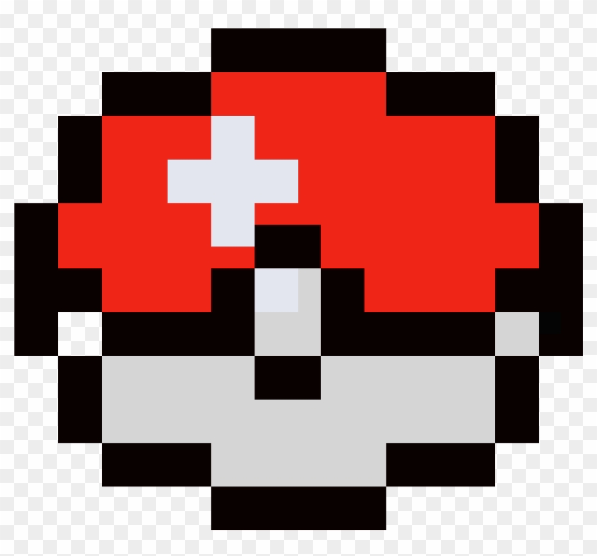 Poke Ball - Pixel Art Clipart #2266053
