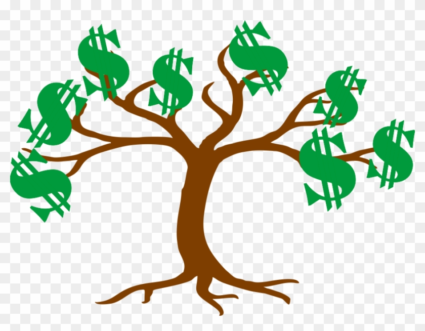 Dollar Signs As Leaves On A Tree - Cartoon Noose On A Tree Clipart #2266312