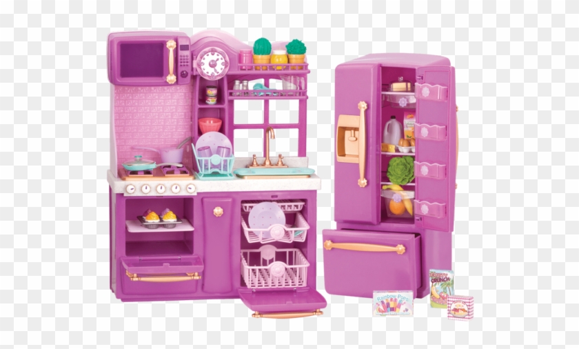 Gourmet Kitchen Set Purple All Components - Our Generation Kitchen Target Clipart #2266822