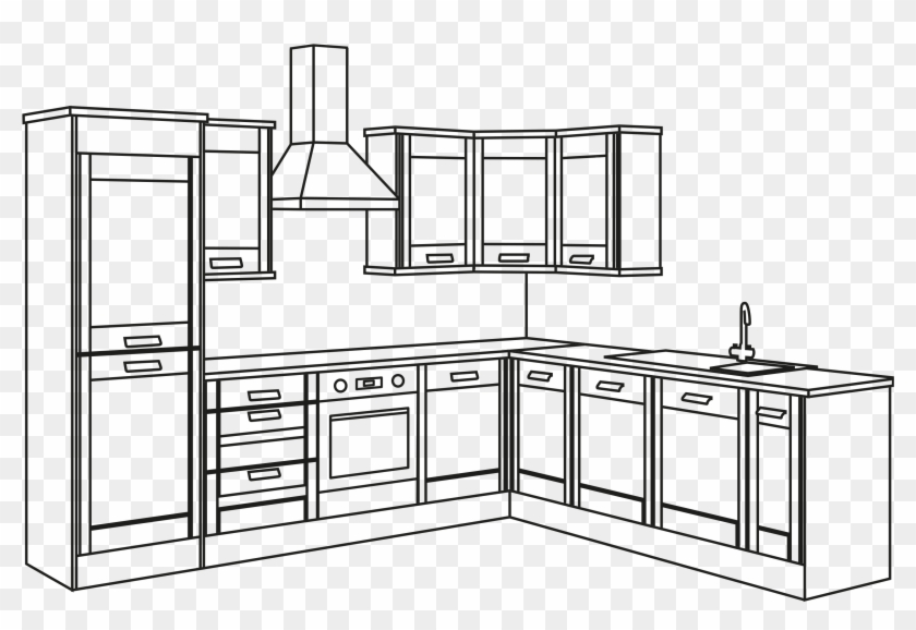 Dream Kitchen Drawing Easy Clipart