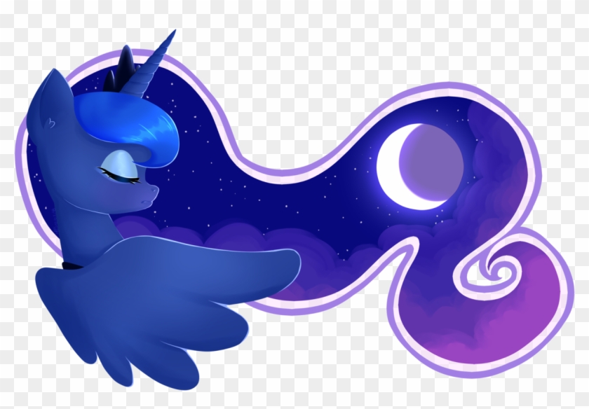 Alicorn Cloud Eyes Closed Eyeshadow Makeup Mane Moon - Пони Арт Луна Clipart