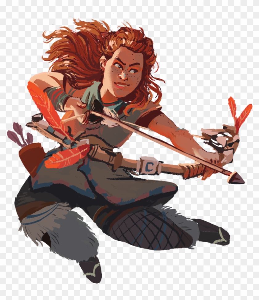 Horizon Zero Dawn Aloy, Watcher, Strider, Sawtooth - Cartoon Clipart