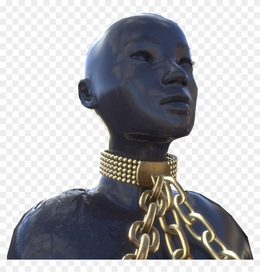 Pearls Collar, Chains And Broken - Bronze Sculpture Clipart #2268142