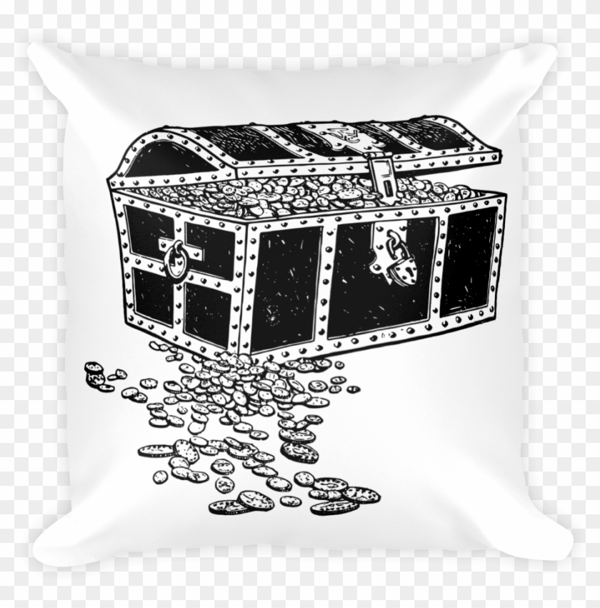 Treasurechest 2400px Mockup Front Original - Pirate Treasure Chest Clipart Black And White - Png Download