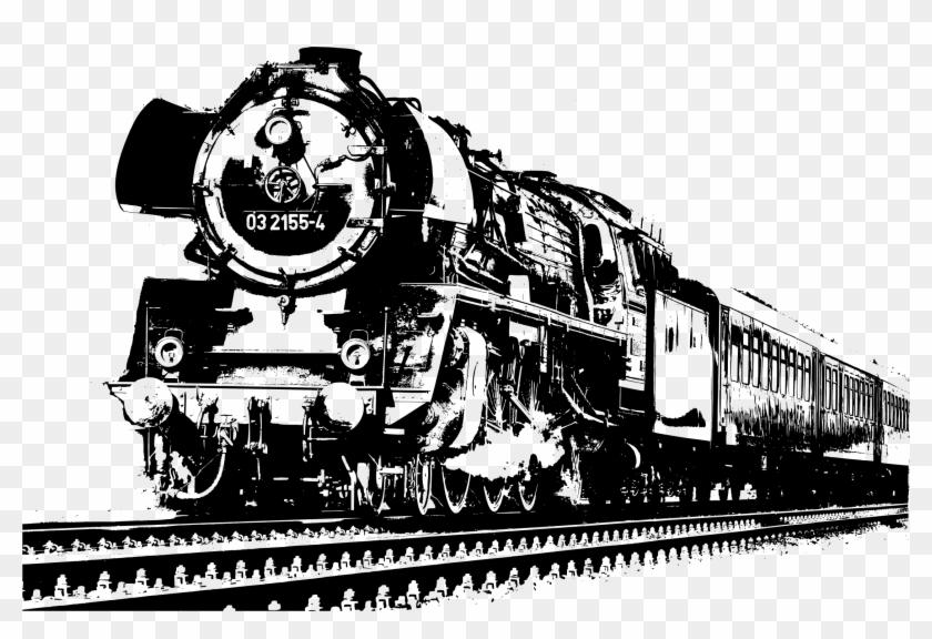 This Free Icons Png Design Of Monochrome Diesel Locomotive - Locomotive Png Clipart #2269050
