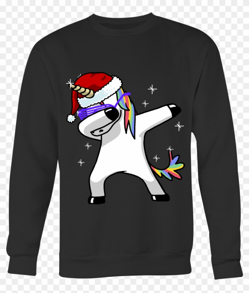 Dab Santa Sweatshirt - Unicorn Dab Print Clipart #2270001