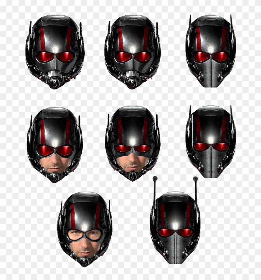 884 X 904 5 - Ant Man Helmet Open Clipart