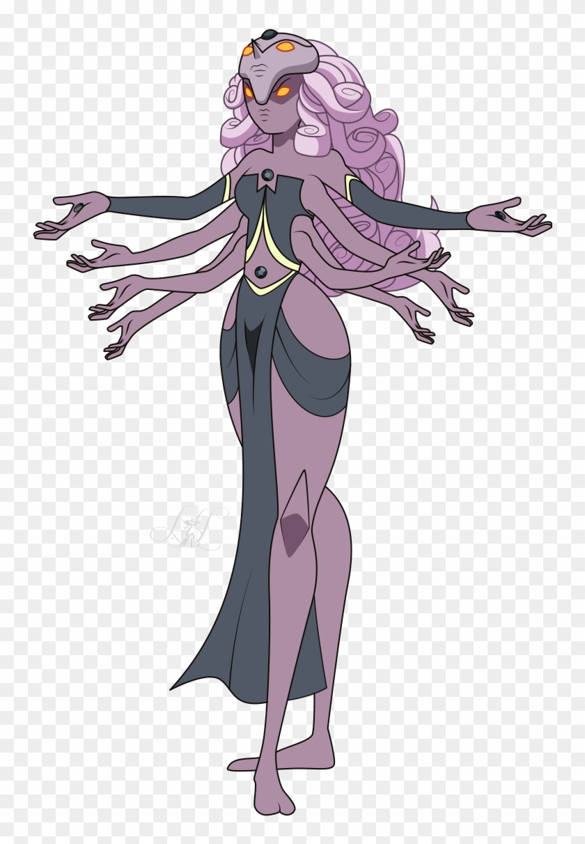 Obsidian Garnet (ruby & Sapphire) Pearl Amethyst - Steven Universe Fusion Obsidiana Clipart