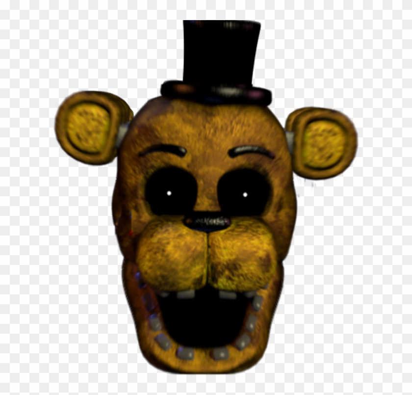 Golden Freddy Fazbear Head , Png Download - Golden Freddy Fnaf 2 Head Clipart