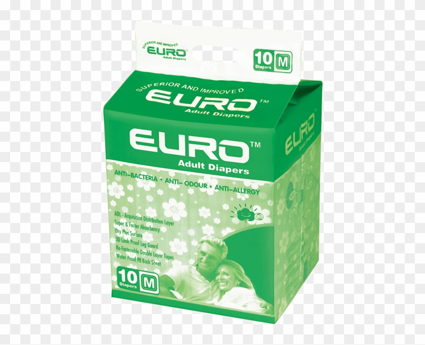 Euro Adult Diaper - Box Clipart