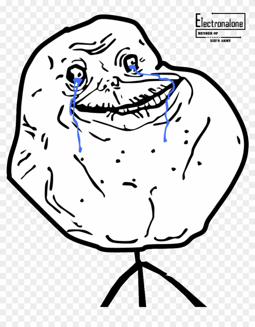 Forever Alone Face Png Clipart #2272150