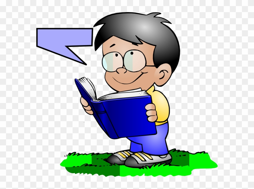 Boy Reading/talking Clip Art At Clker - Study Clipart Png Transparent Png
