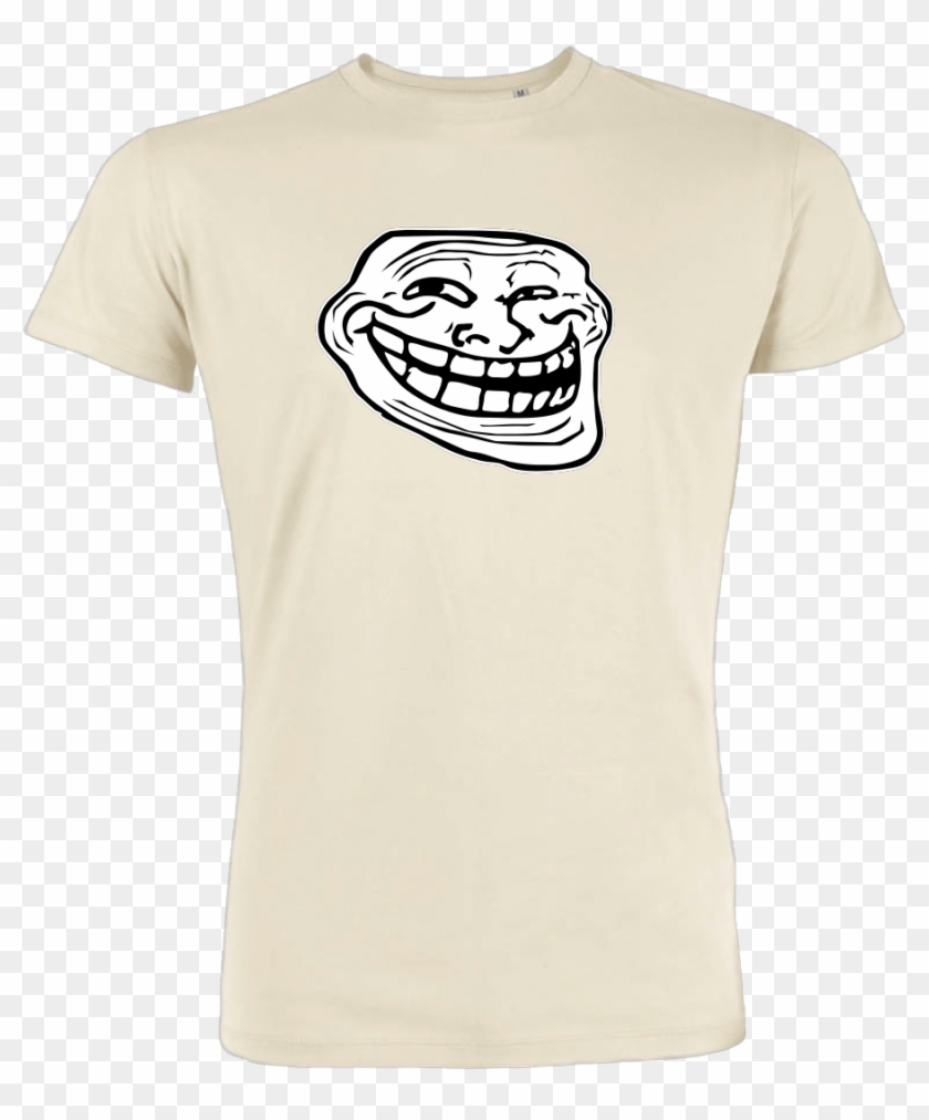 Trollface T Shirt Stanley T Shirt Beige , Png Download Clipart