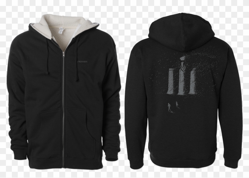 Cyber Monday Sale - Mens Sherpa Lined Zip Up Hoodie Clipart