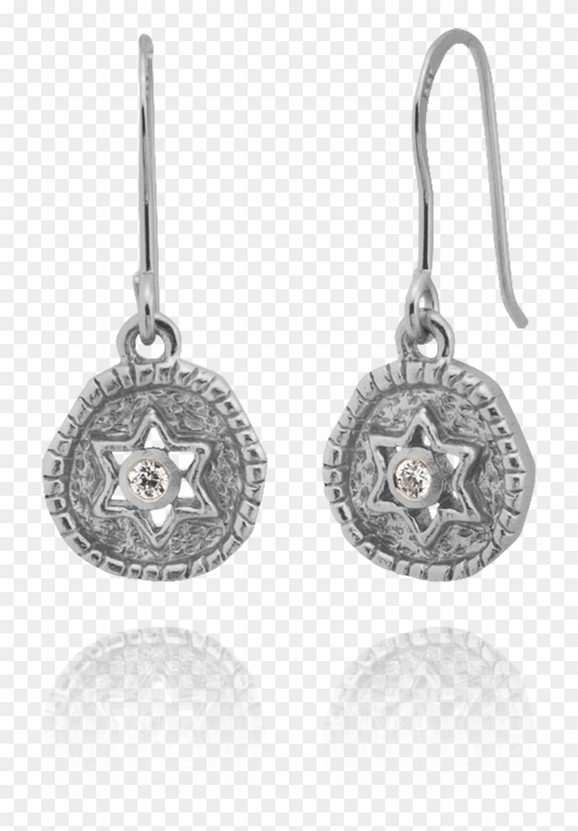 Star Earrings With Hammered Finish - Earrings Clipart #2272601