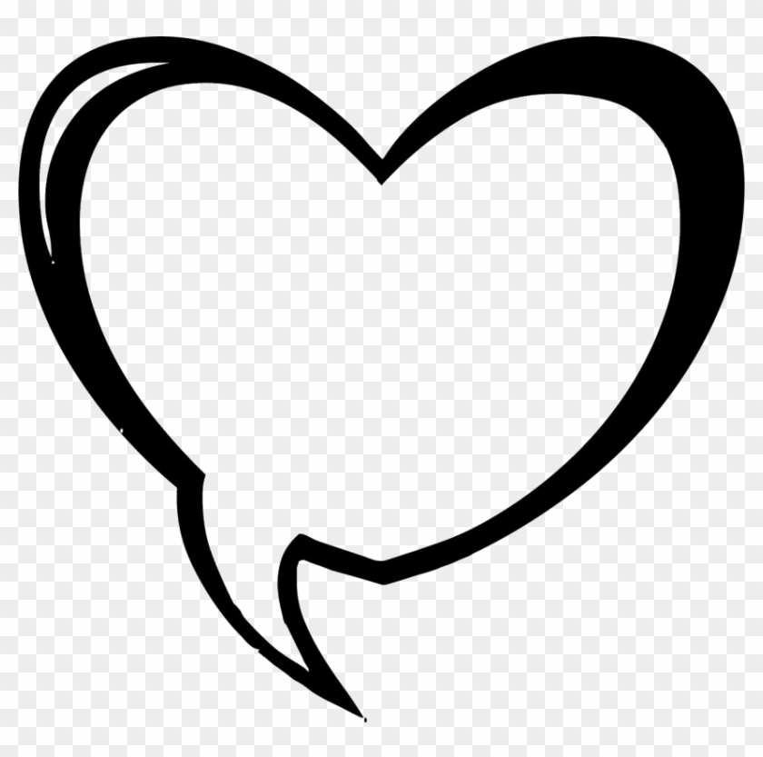 Speech Bubble Transparent Background Heart Shaped Speech Bubble