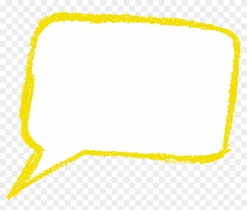 Crayon Bubbles Transparent - Yellow Speech Bubble Png Clipart #2273112